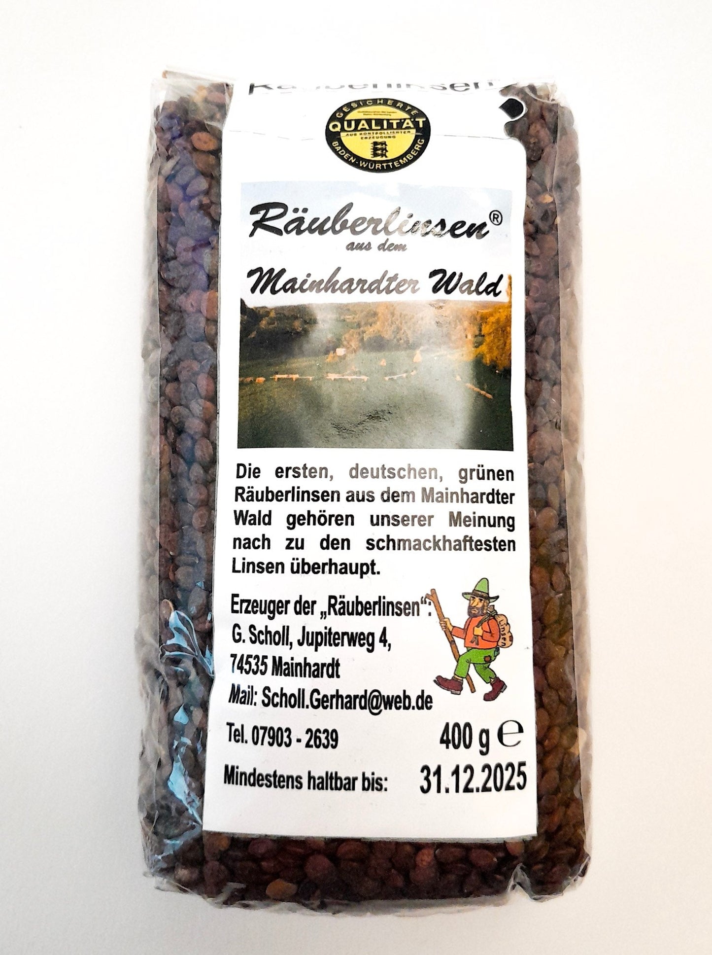 Räuberlinsen aus dem Mainhardter Wald 400g