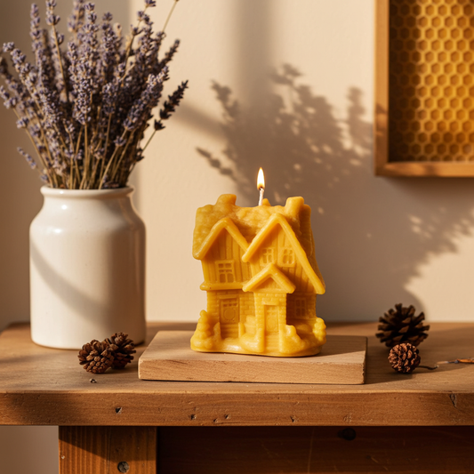 Bienenwachskerze - Häuschen